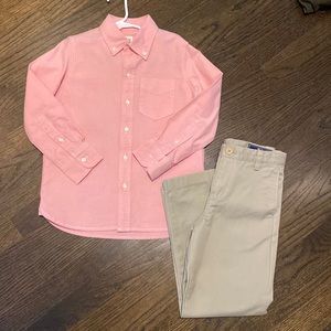 Boys Vineyard Vines Khaki Chinos and Button-down